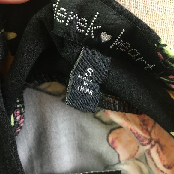 Derek Heart Floral Dress Black Yellow S Juniors - Picture 11 of 14